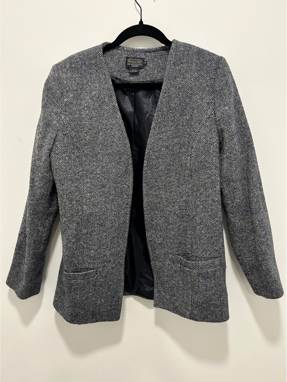 Pendleton Women's Wool Blend Open Front Blazer Jacket